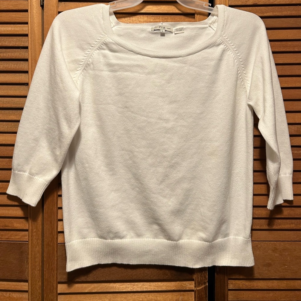 Pris White Knit Top